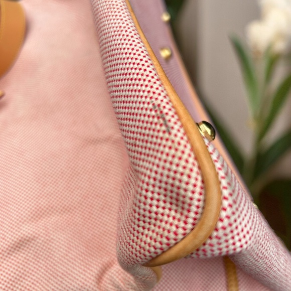 Dooney & Bourke Pink Canvas and Leather Tote - Picture 9 of 14
